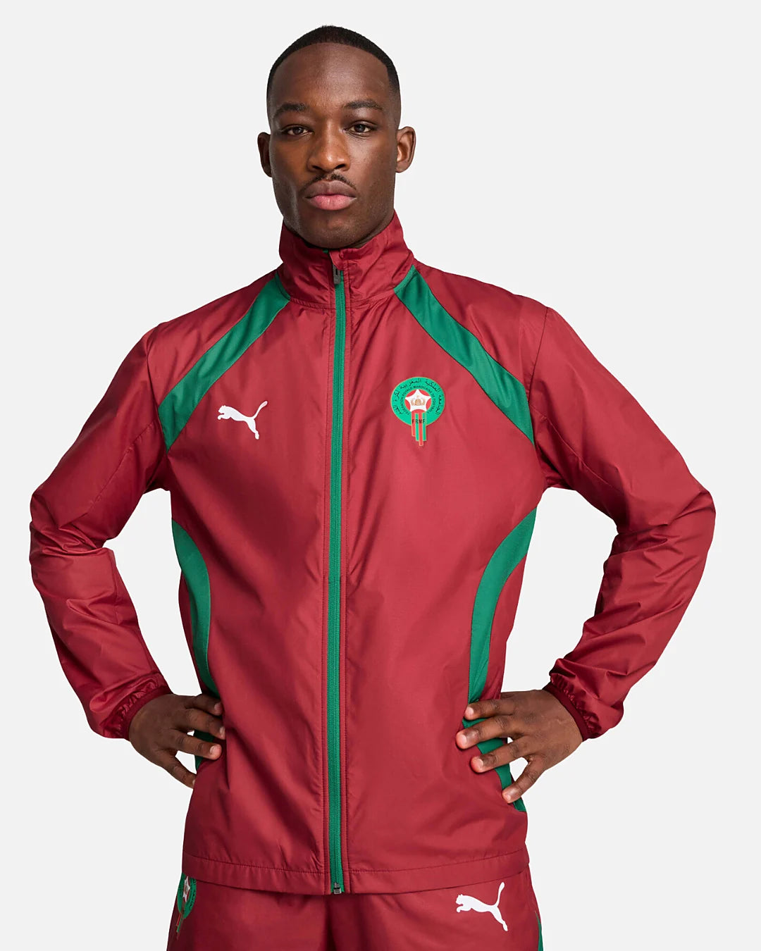 Veste d'entraînement Maroc 2025/2026 - Rouge