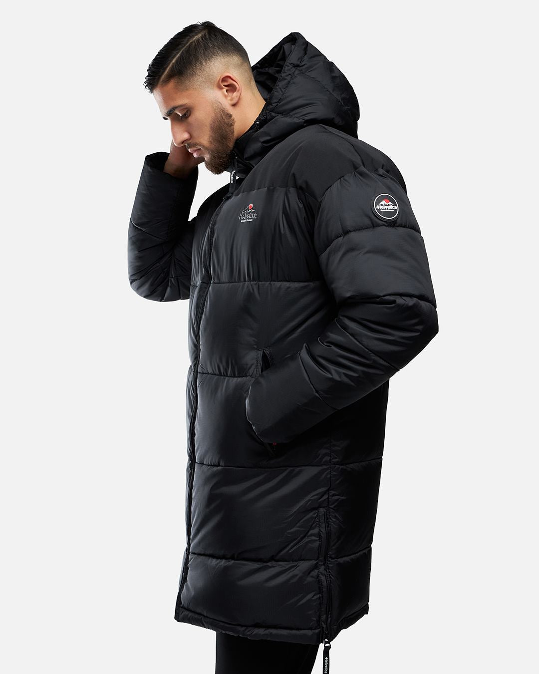 Chaqueta de plumas Helvetica Brooklyn - Negro