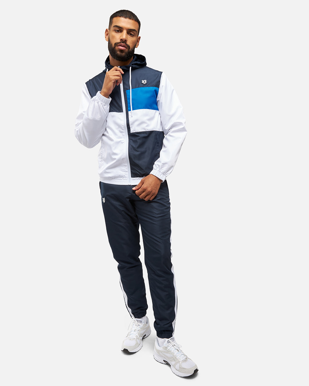 FK Diamond XII Tracksuit - White/Navy/Orange - Footkorner - Footkorner