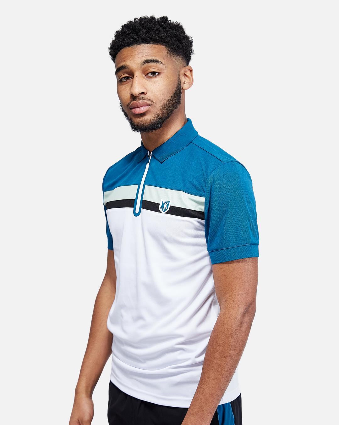 FTKR V Polo - Blue/White/Black