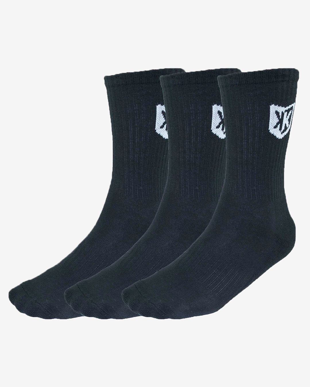 Pack de 3 paires de chaussettes FK longues - Noir