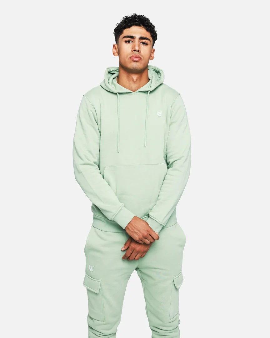 Sweat à capuche FK Cargo - Vert d'eau