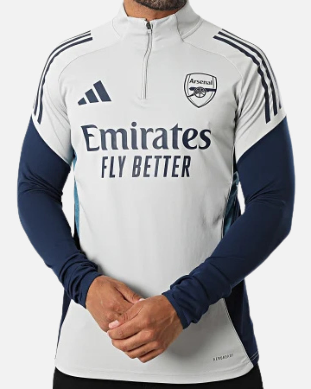 Arsenal 2025/2026 Training Top - Grey/Navy