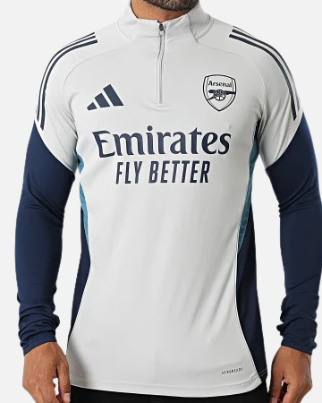 Arsenal 2025/2026 Training Top - Grey/Navy