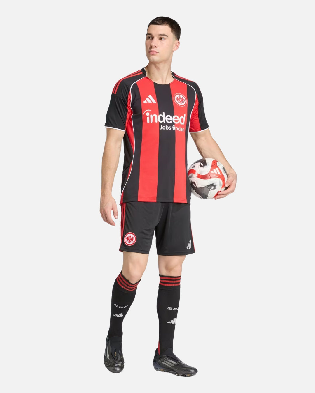 Eintracht Frankfurt 2025/2026 Home Shirt - Black/Red