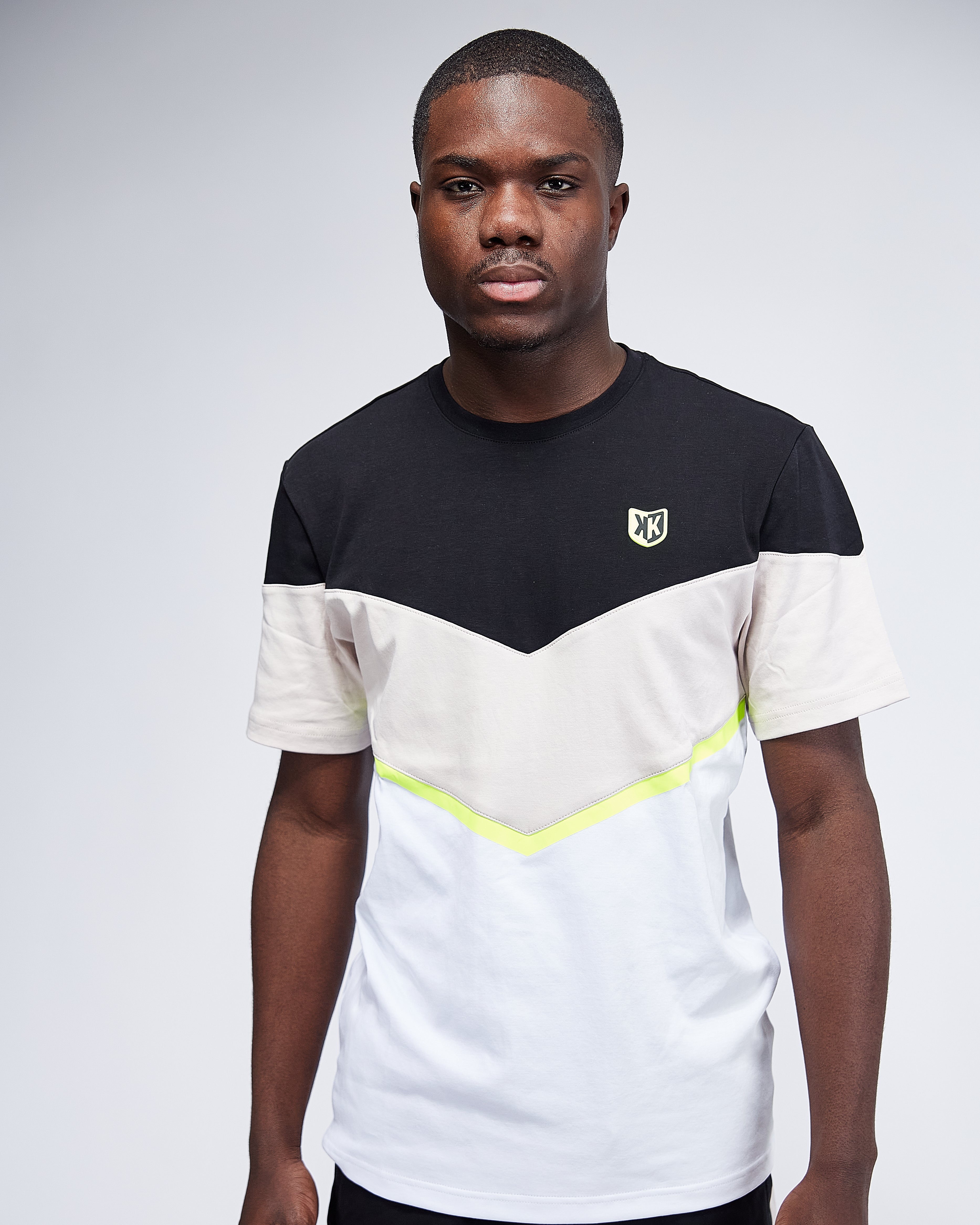 FK AWK II T-Shirt – Schwarz/Beige/Gelb