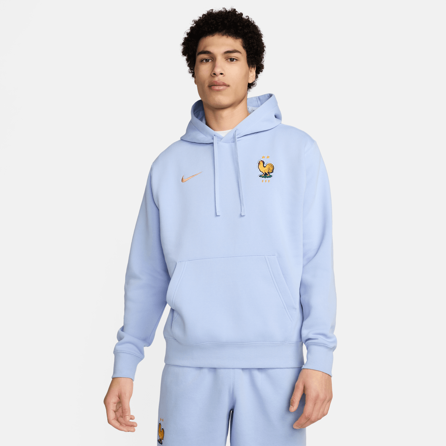 Sweat a capuche Equipe de France 2024 Bleu Footkorner