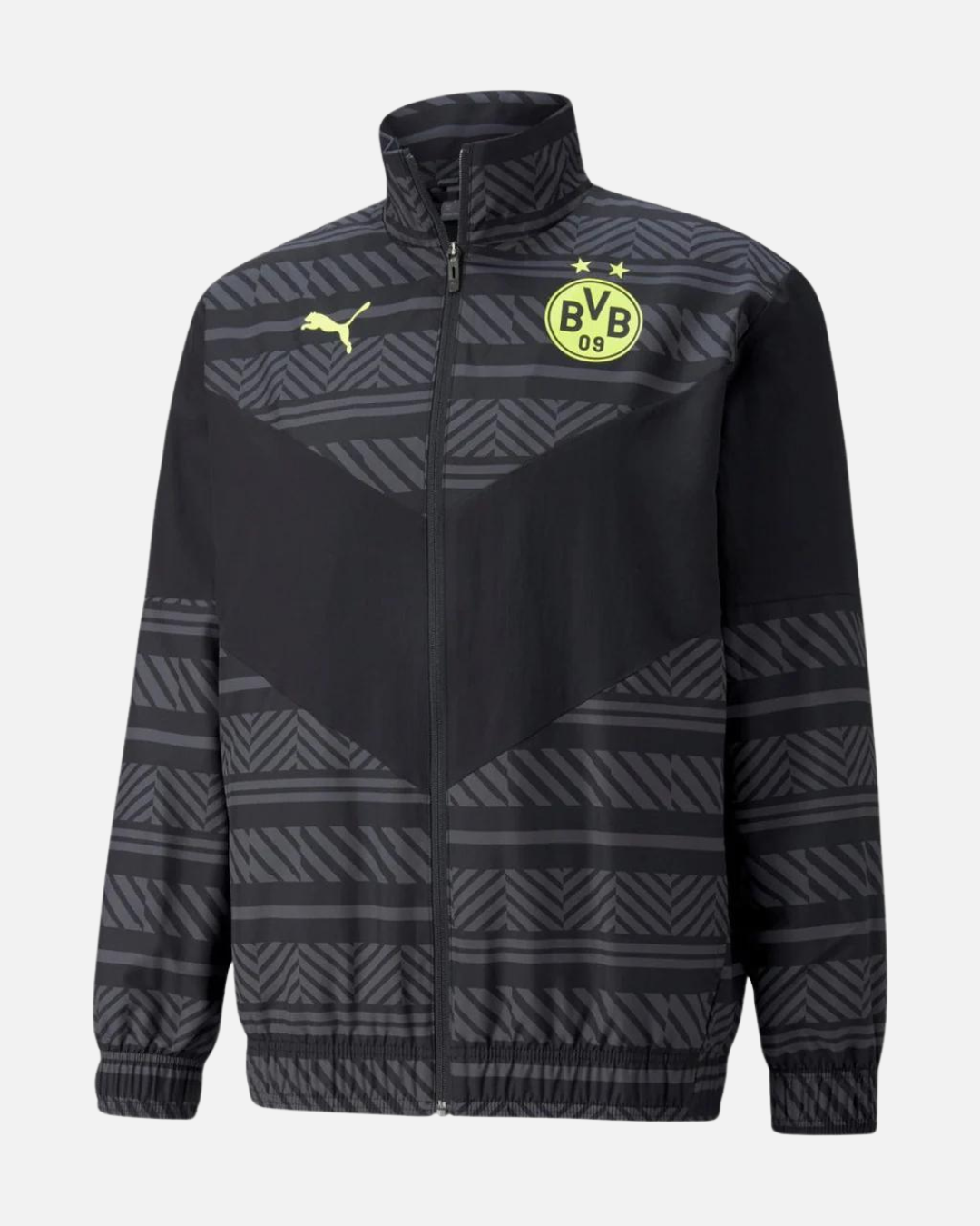 Veste de survêtement Dortmund 2022 - Noir/Jaune