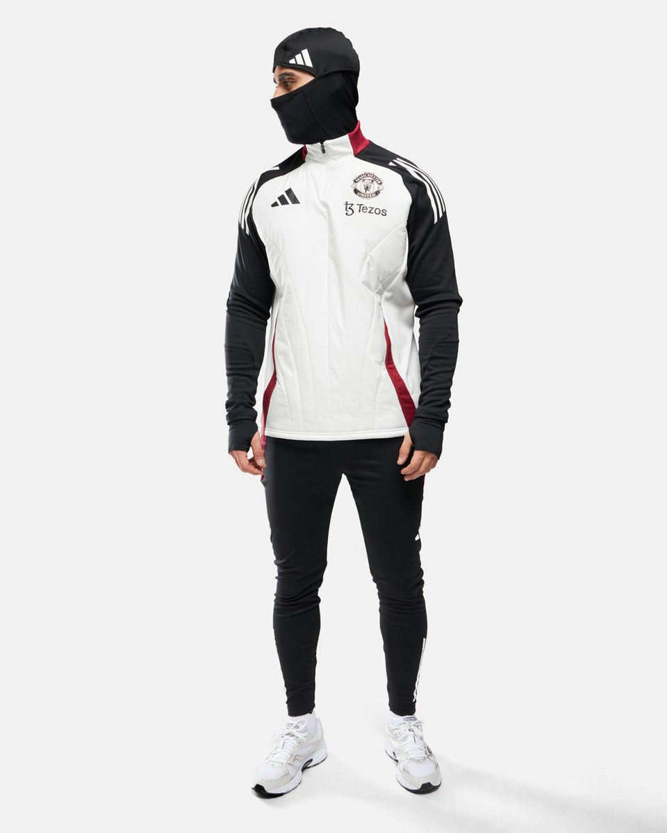 Manchester United 2024/2025 top with integrated balaclava - White/Black/Red