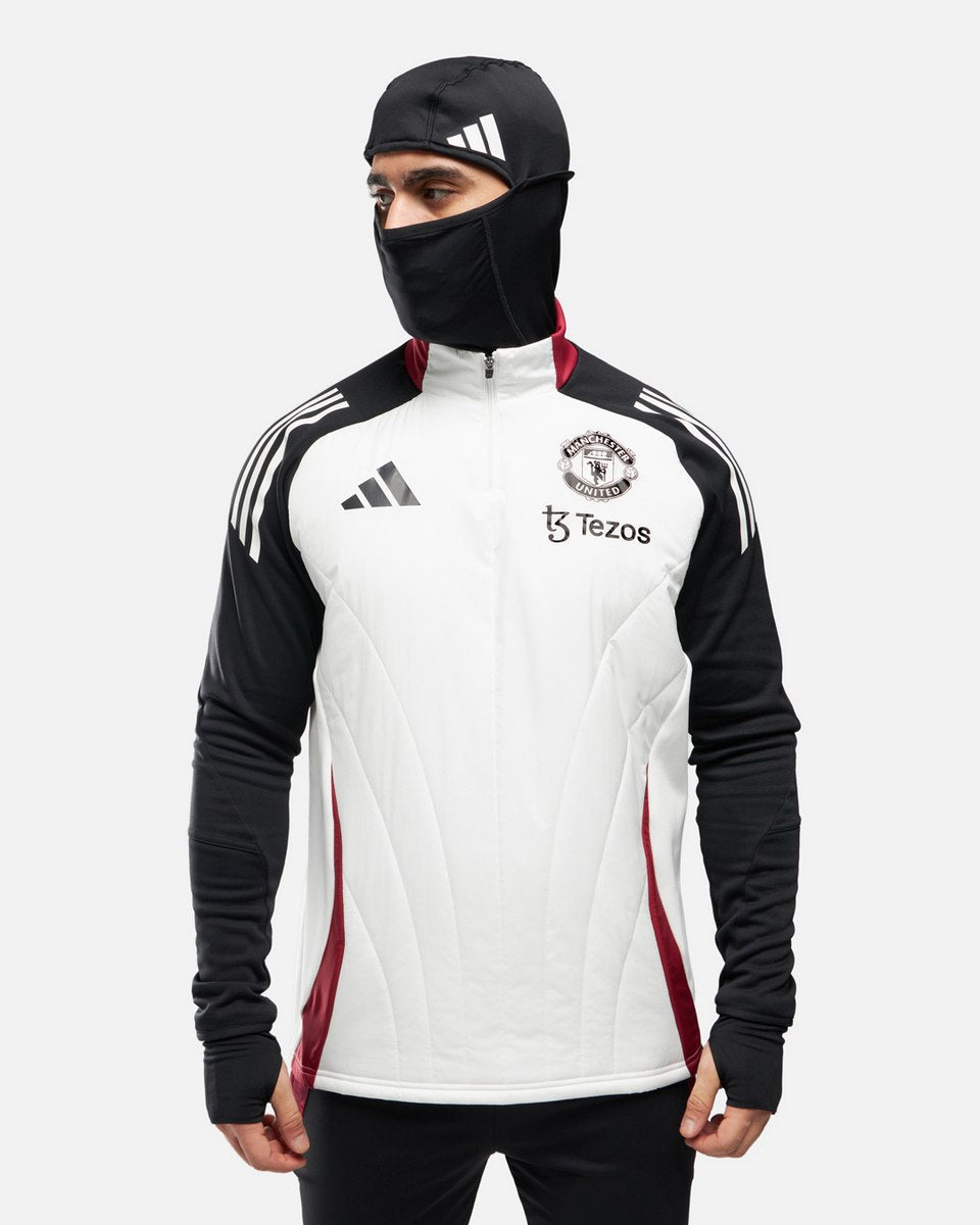 Maglia Manchester United 2024/2025 con sottocasco integrato - Bianco/Nero/Rosso