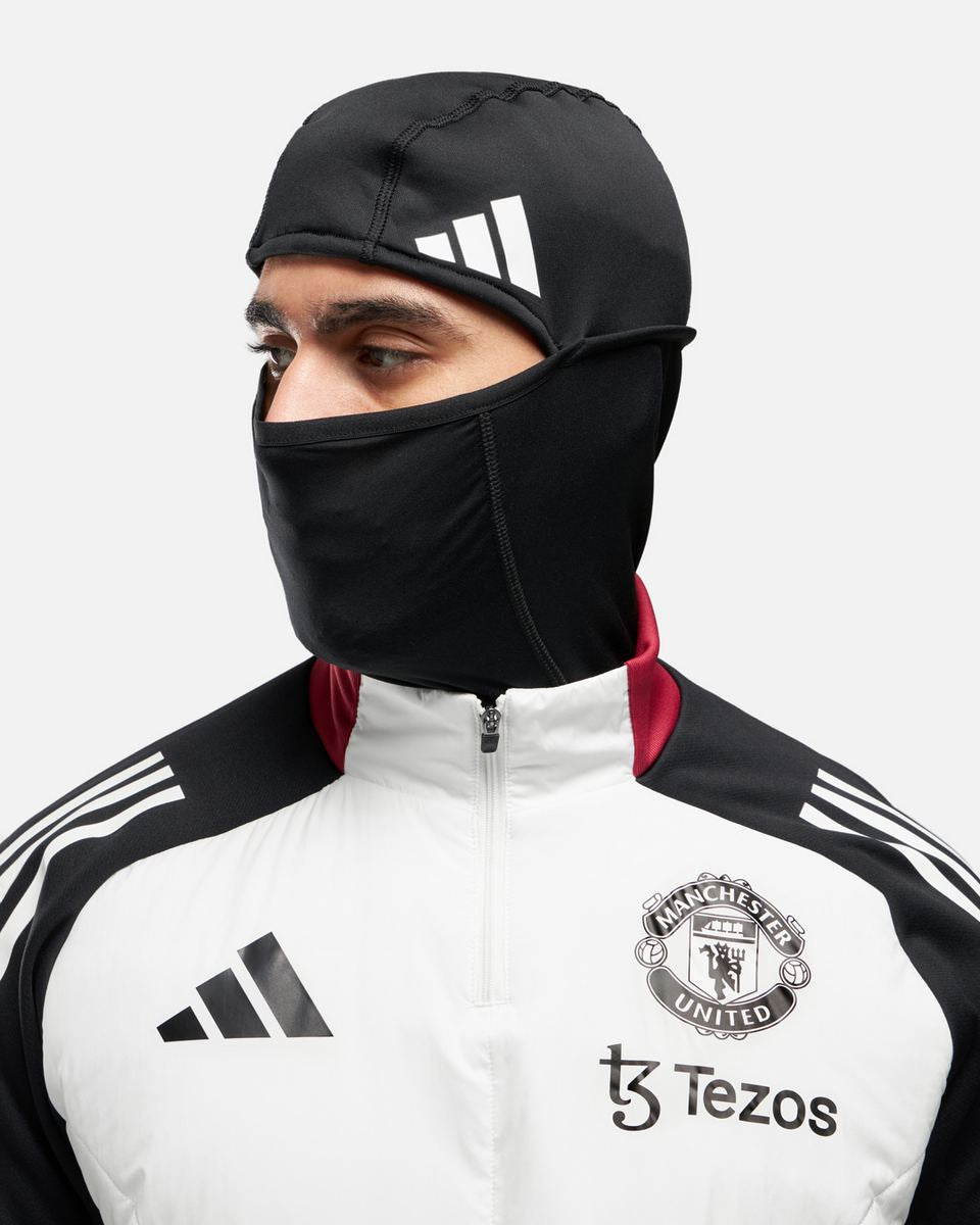 Manchester United 2024/2025 top with integrated balaclava - White/Black/Red