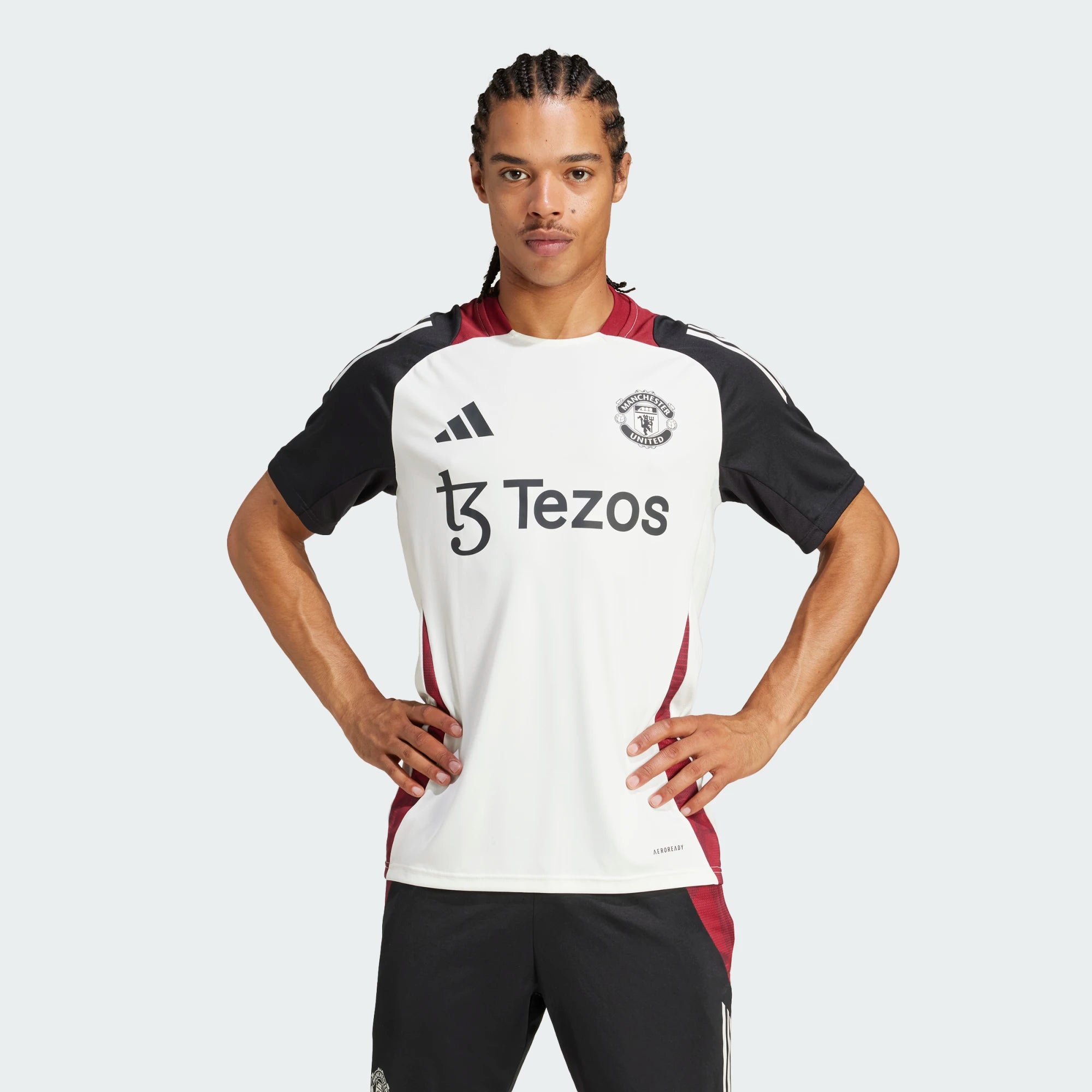 Maglia allenamento Manchester United 2024/2025 - Bianco/Nero/Rosso