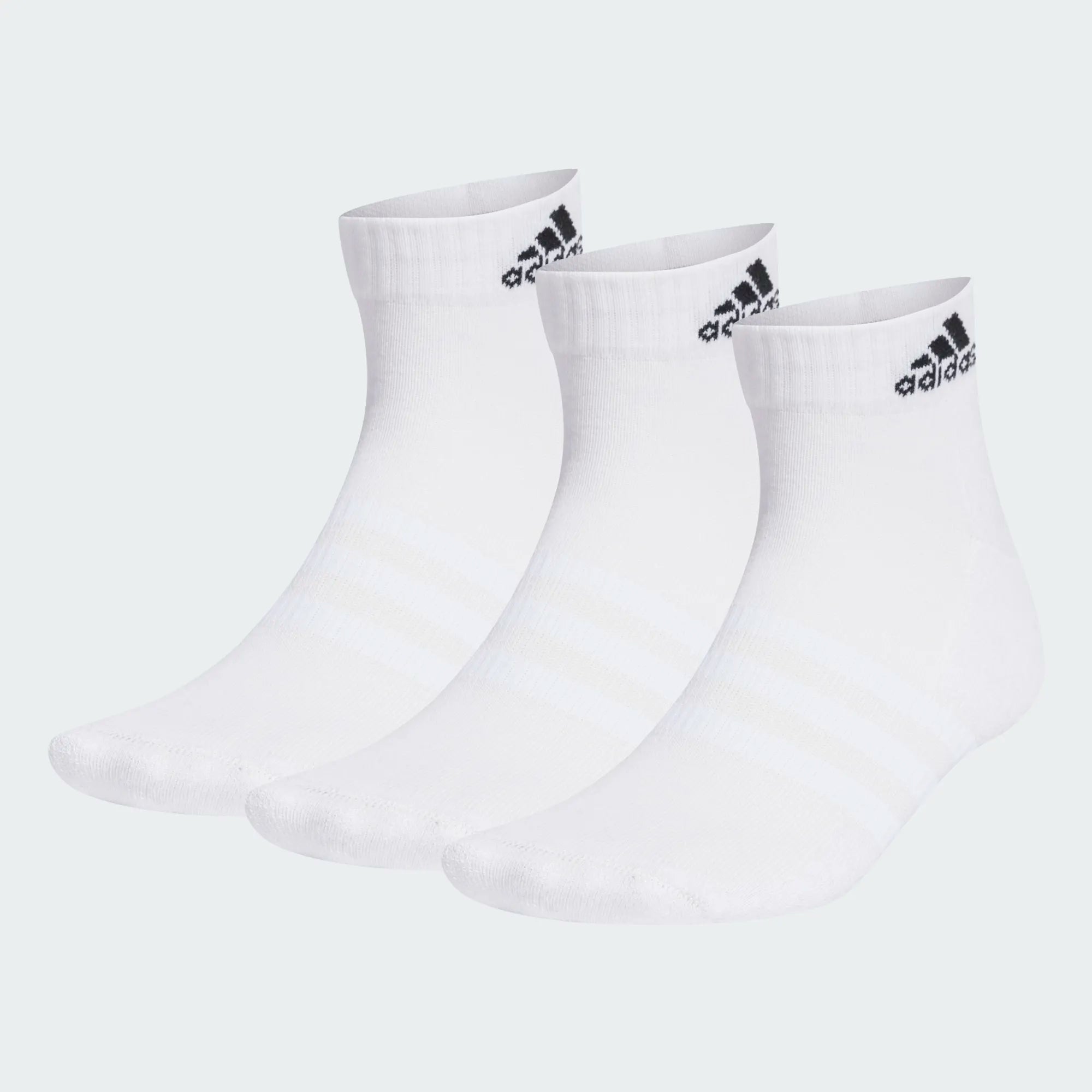 Pack 3 pairs of short Adidas socks - White