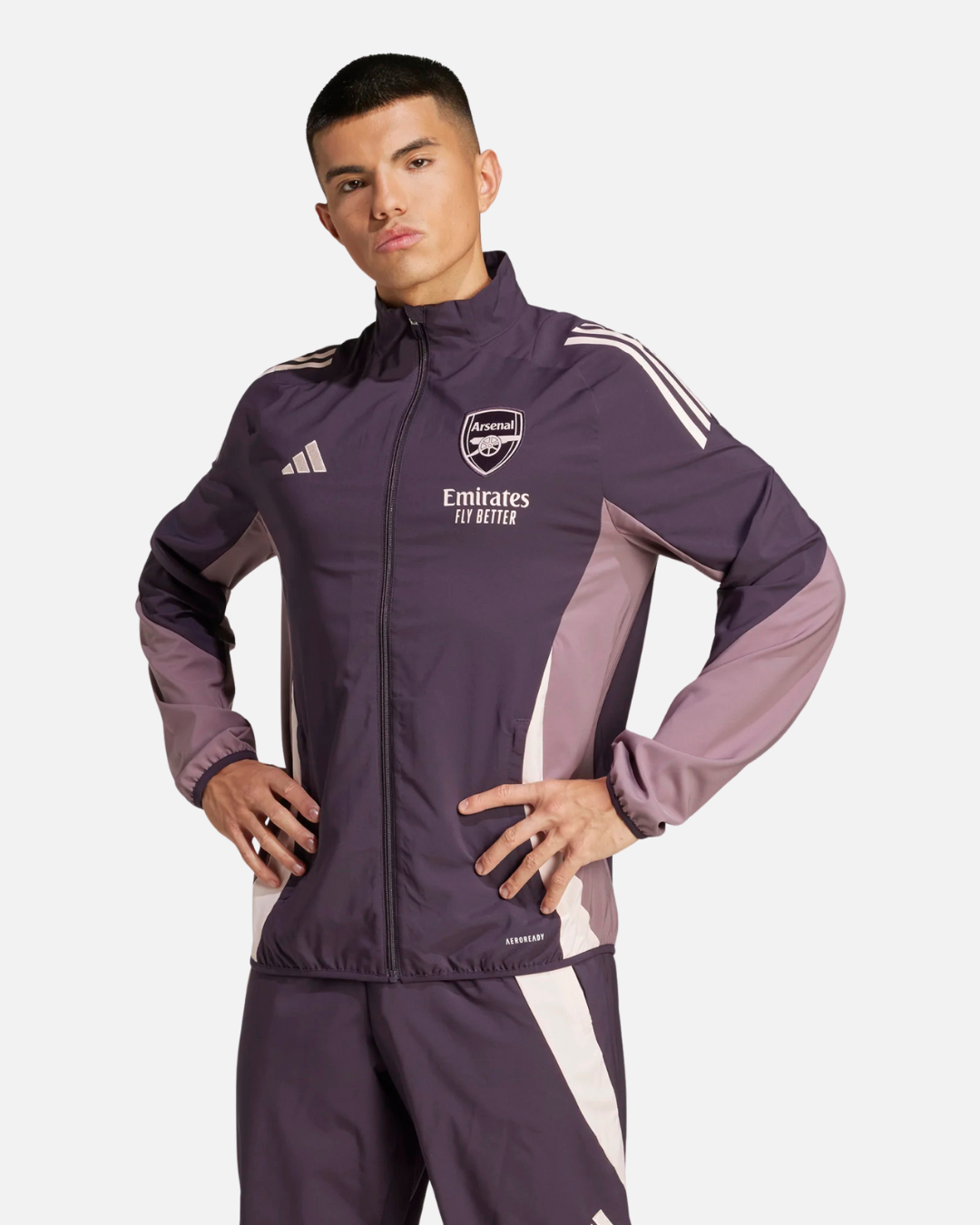 Arsenal Tracksuit Jacket 2024/2025 - Purple/Pink