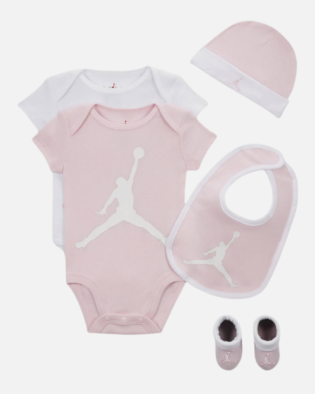 Coffret naissance Nike Jordan Bebe Fille Rose Blanc