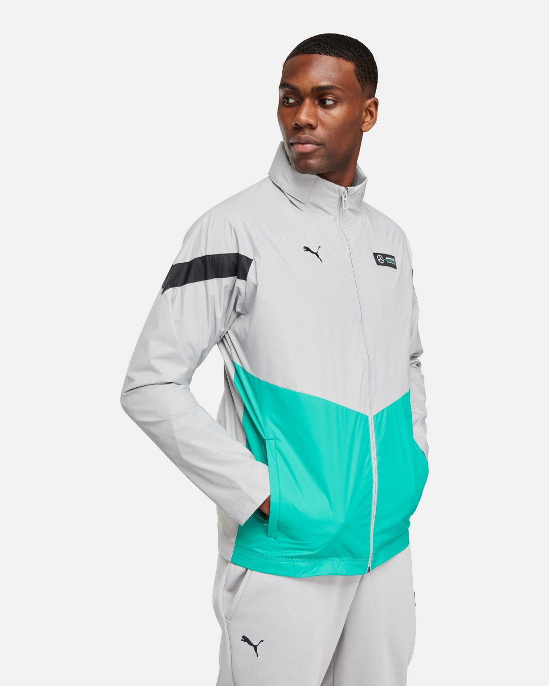 Ensemble Puma Mercedes Survetement Bebe Puma Veste Coupe-vent Puma