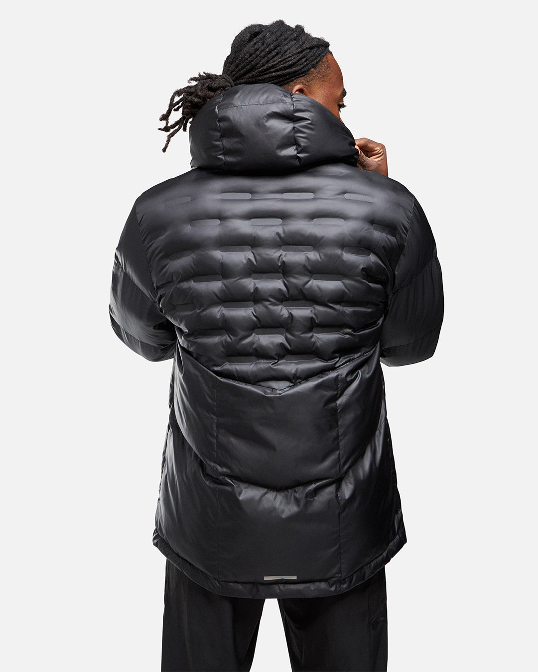 FK Snow Daunenjacke mit integrierter Kapuze – Schwarz