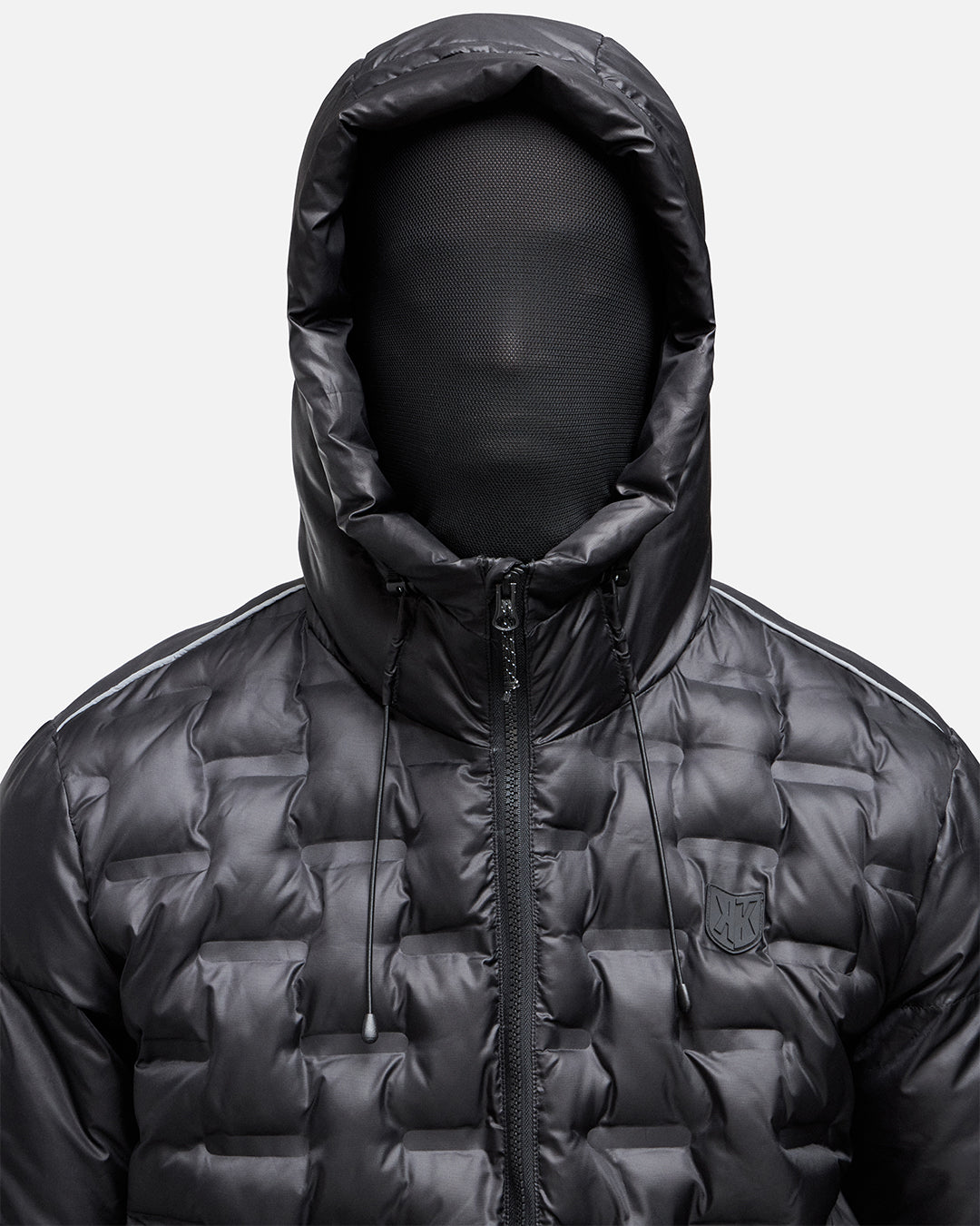FK Snow Daunenjacke mit integrierter Kapuze – Schwarz