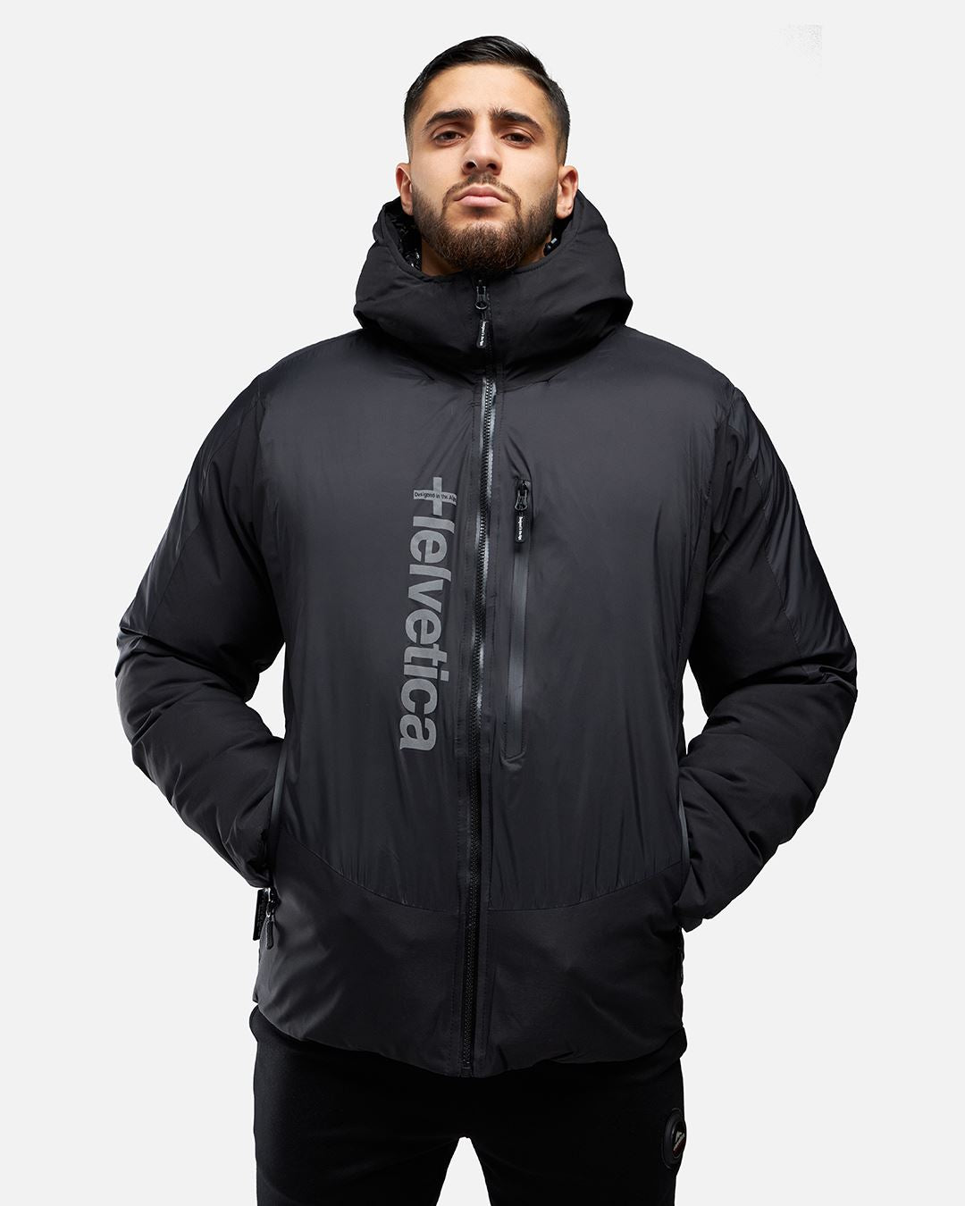 Chaqueta de plumas Helvética Paco - Negro