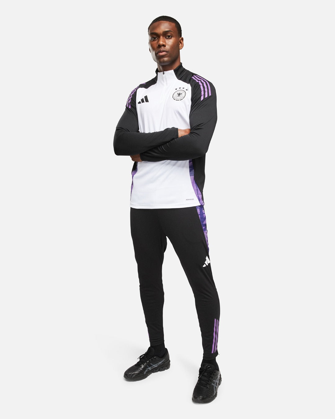 Haut d'entrainement Allemagne 2024 - Blanc/Noir/Violet