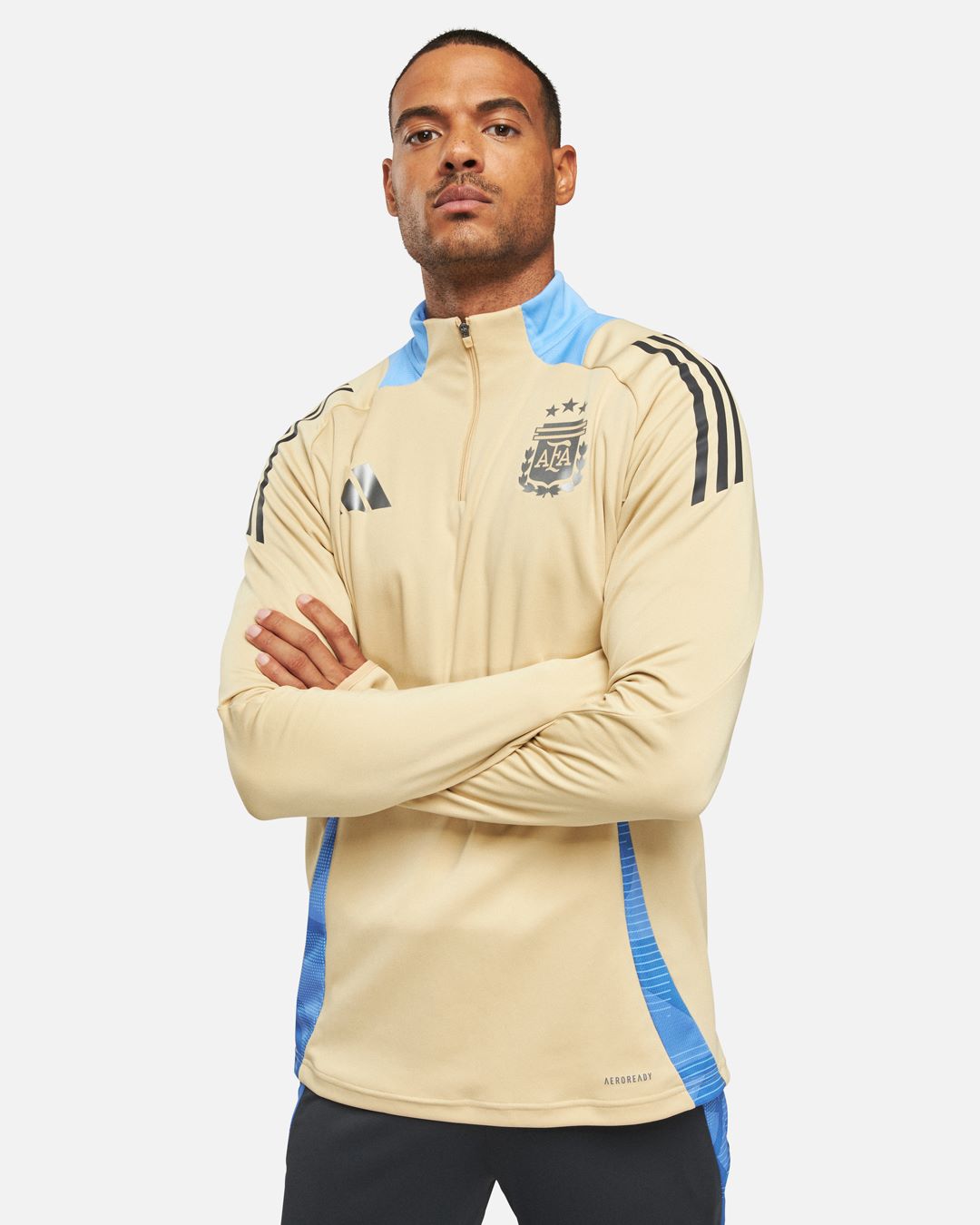 Haut d'entrainement Argentine 2024 - Beige/Bleu