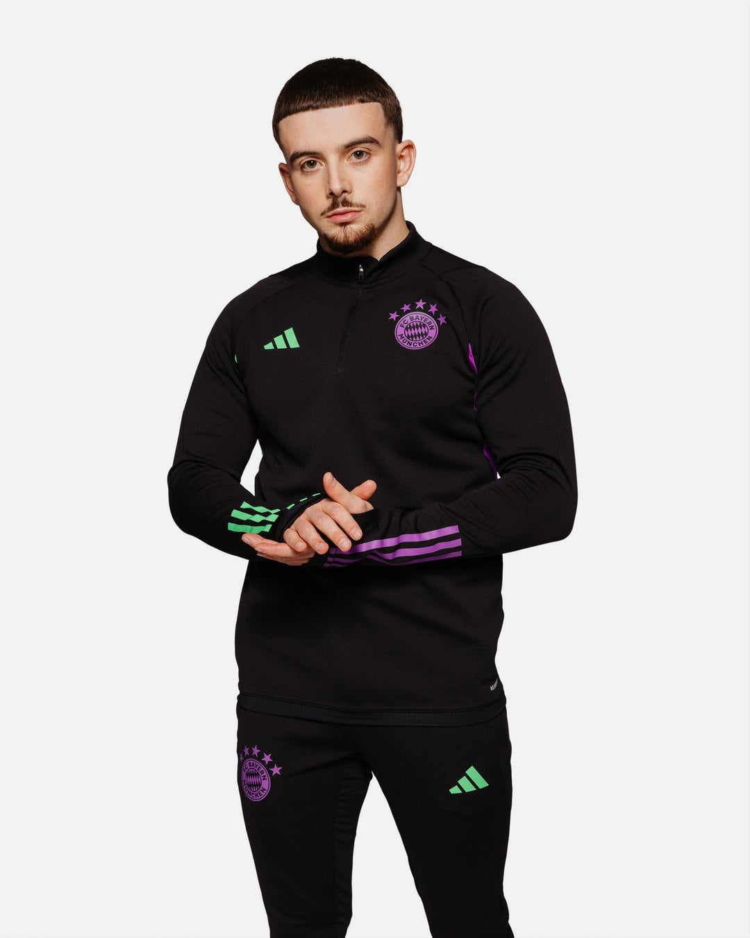 Haut d'entrainement Bayern Munich 2023/2024 - Noir/Violet/Vert