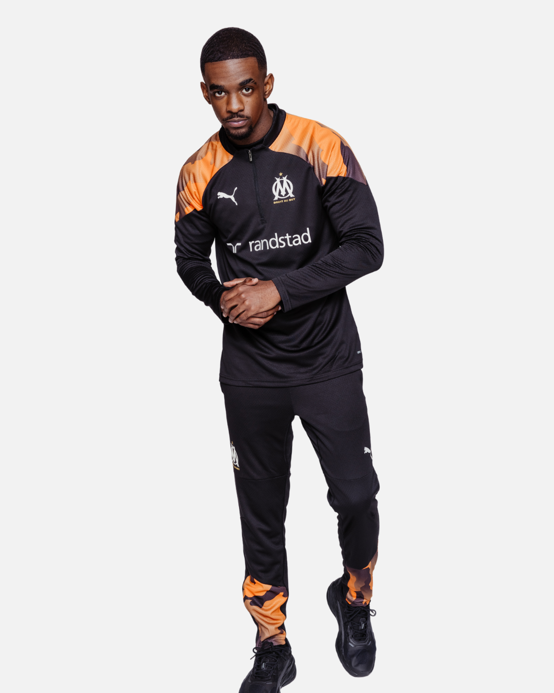 OM 2023/2024 Trainingsoberteil – Schwarz/Orange