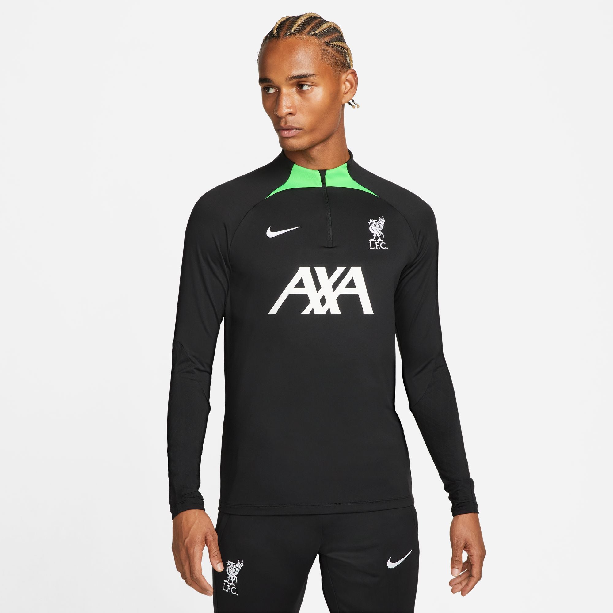 Haut d'entrainement Liverpool 2023/2024 - Noir/Vert/Blanc