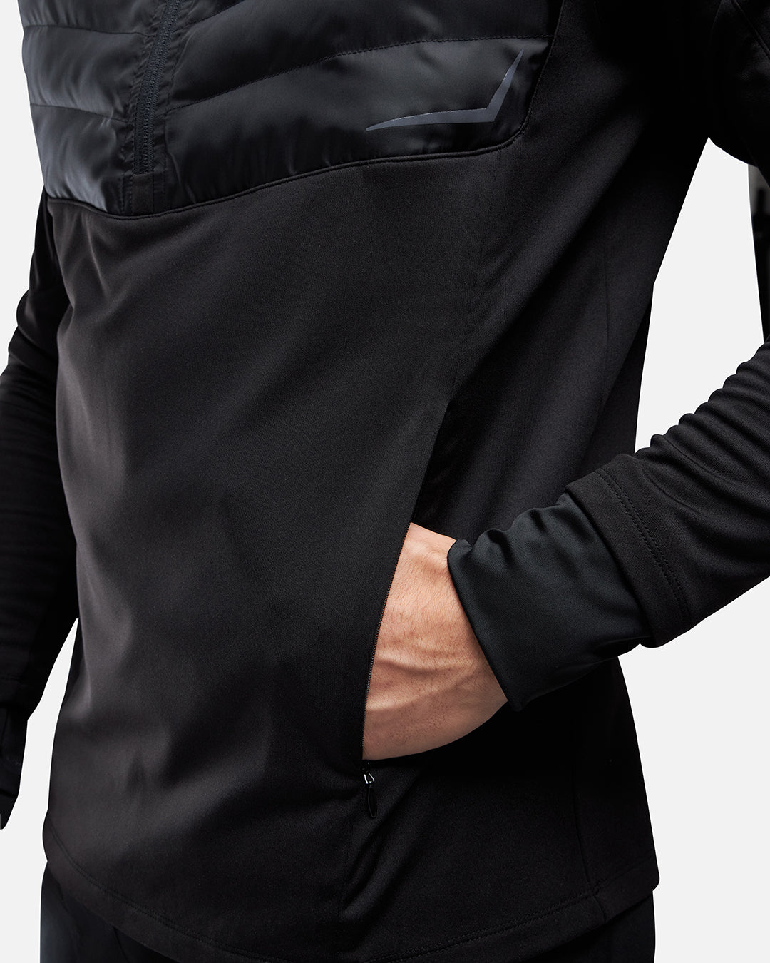 Haut FK Rocks 1/2 Zip Integrated Cagoule - Black