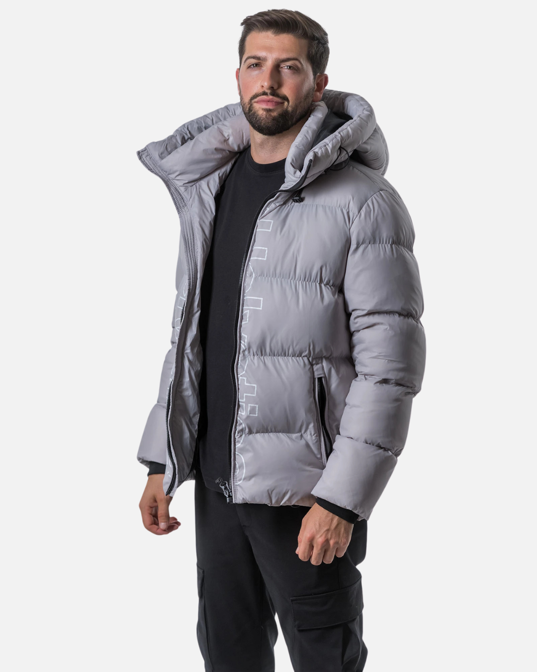 Doudoune Helvetica Doudoune Promotion Helvetica Silver Down Jacket