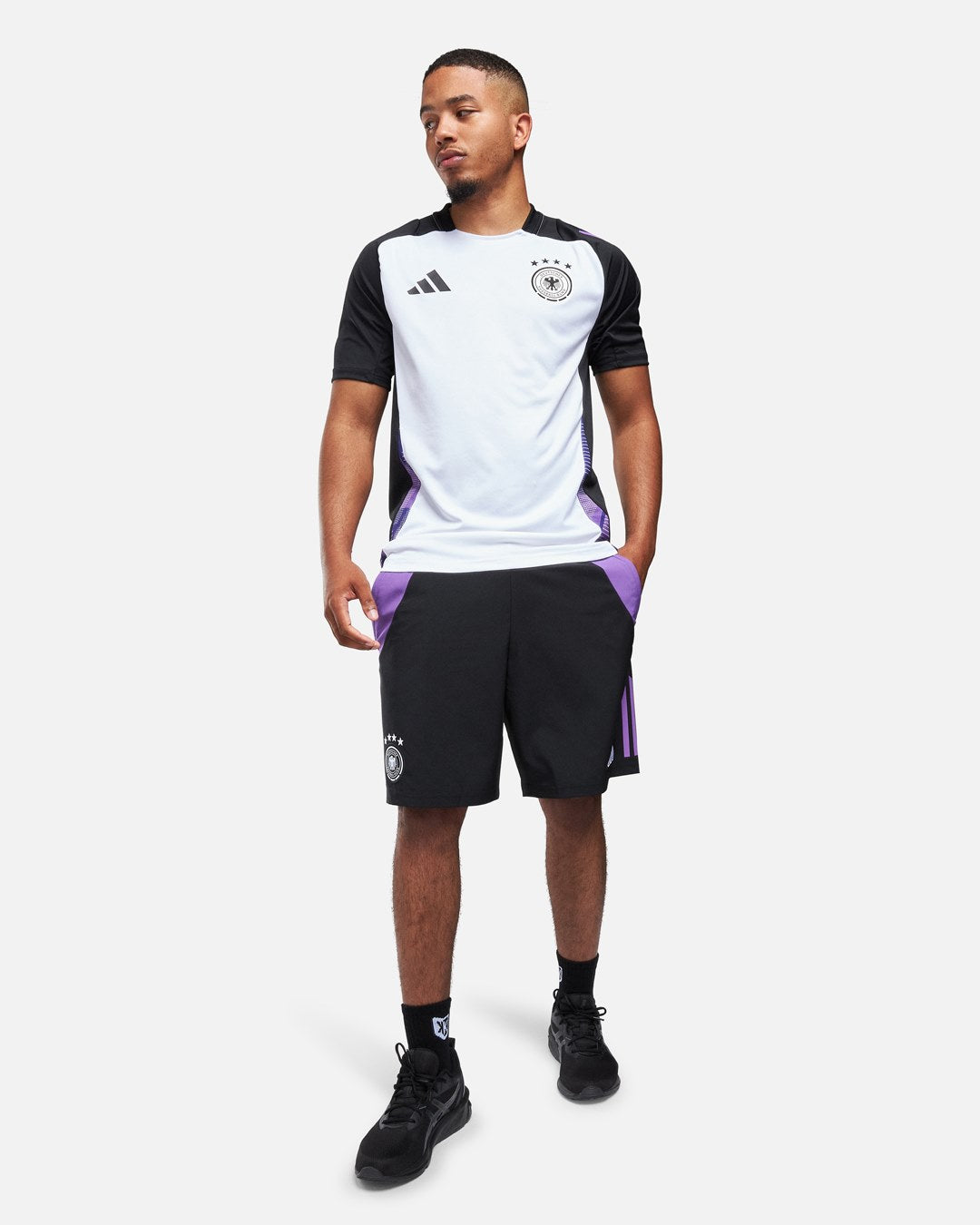 Germany 2024 Training Shirt - White/Black/Purple