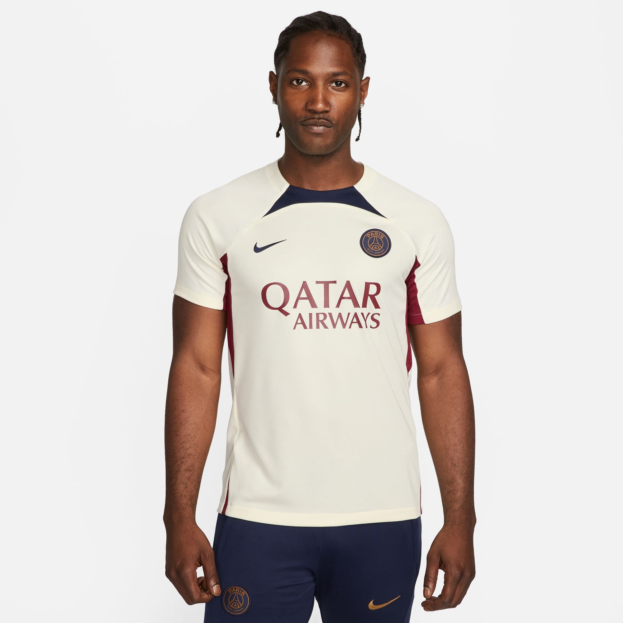 Maillot d'entrainement PSG 2023/2024 - Beige/Rouge/Bleu