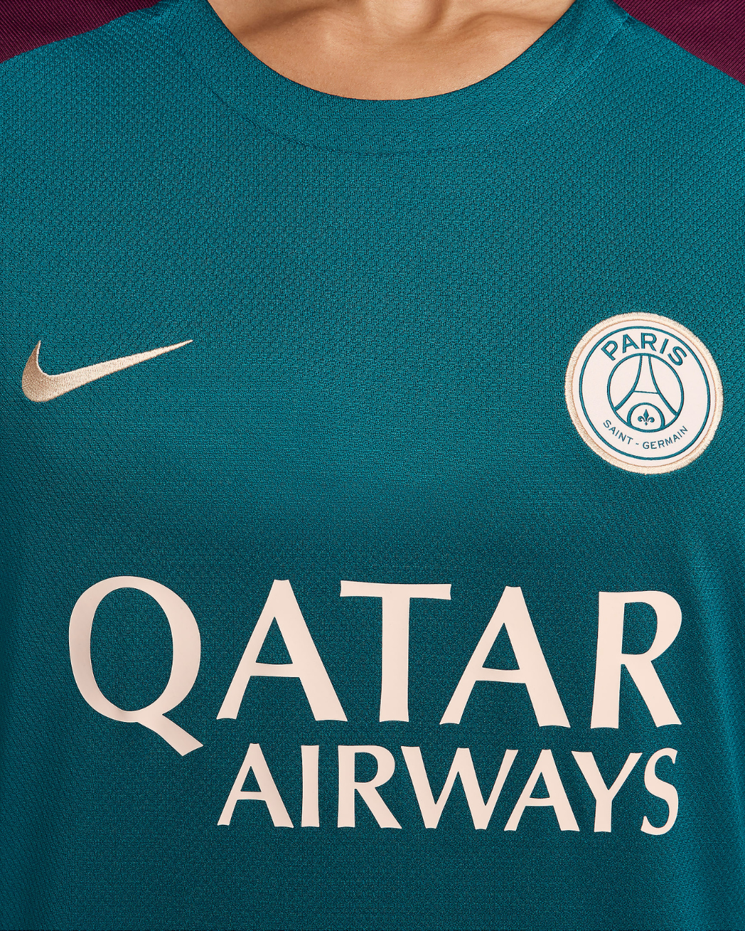 Maglia allenamento PSG 2024/2025 - Turchese/Bordeaux