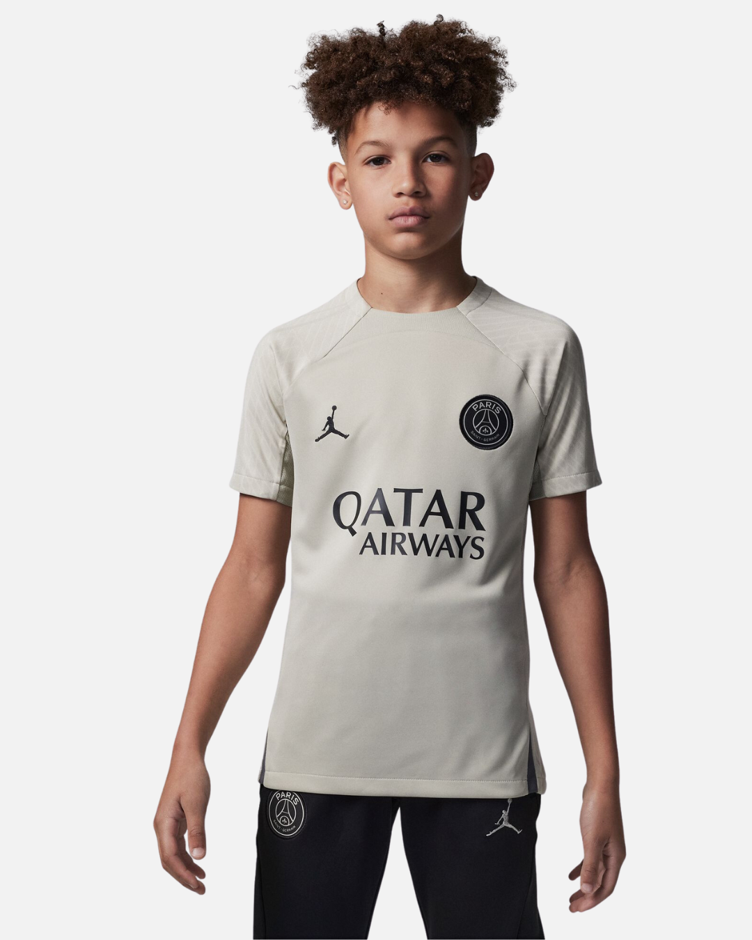 Maglia allenamento PSG X Jordan Junior 2023 2024 Beige Nero