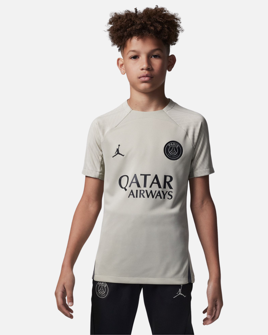 Maillot d'entrainement PSG X Jordan Junior 2023/2024 - Beige/Noir