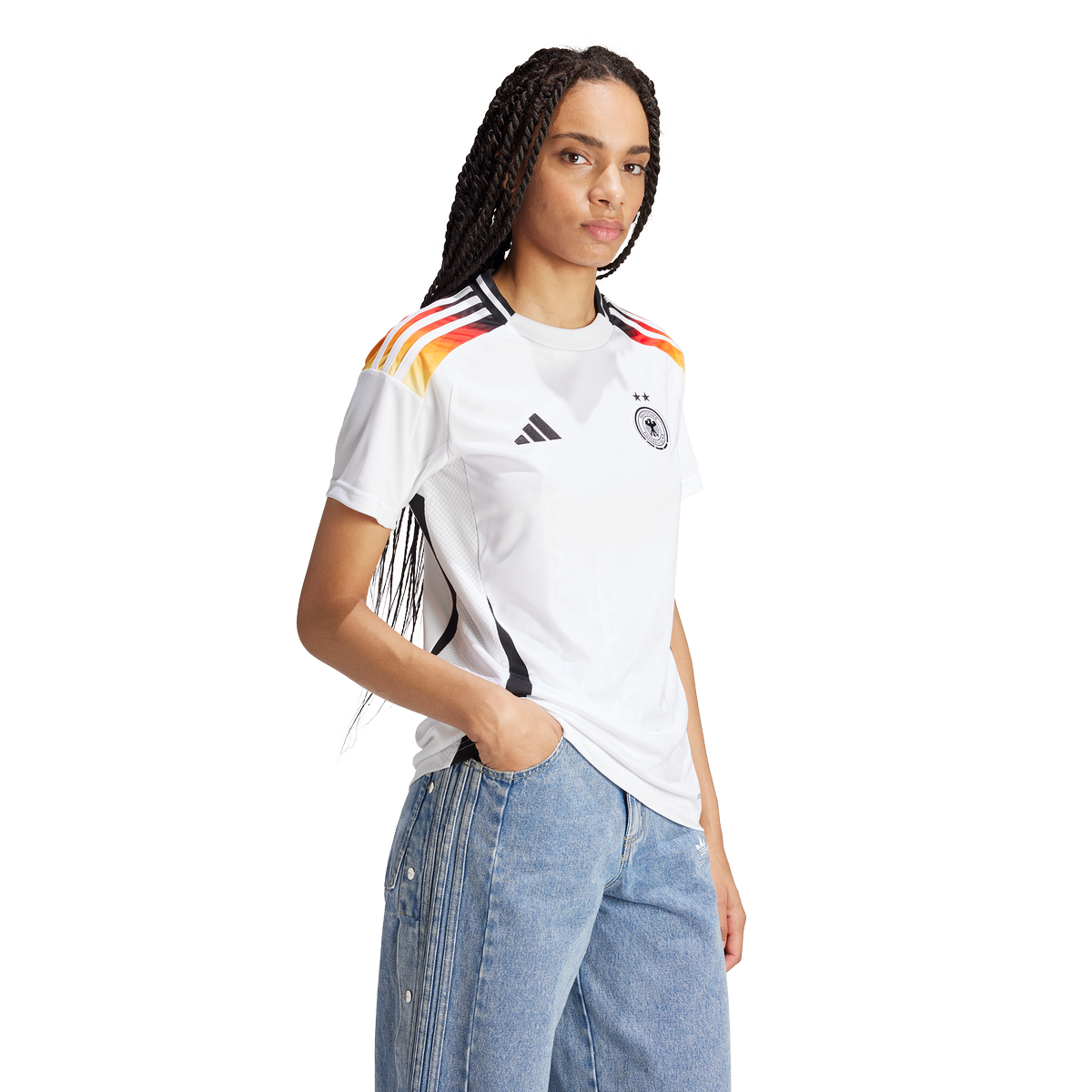 Maglia Home Germania Donna 2024 - Bianco/Nero