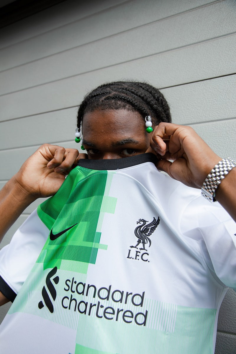 Maglia da trasferta del Liverpool - Bianco/Verde/Nero