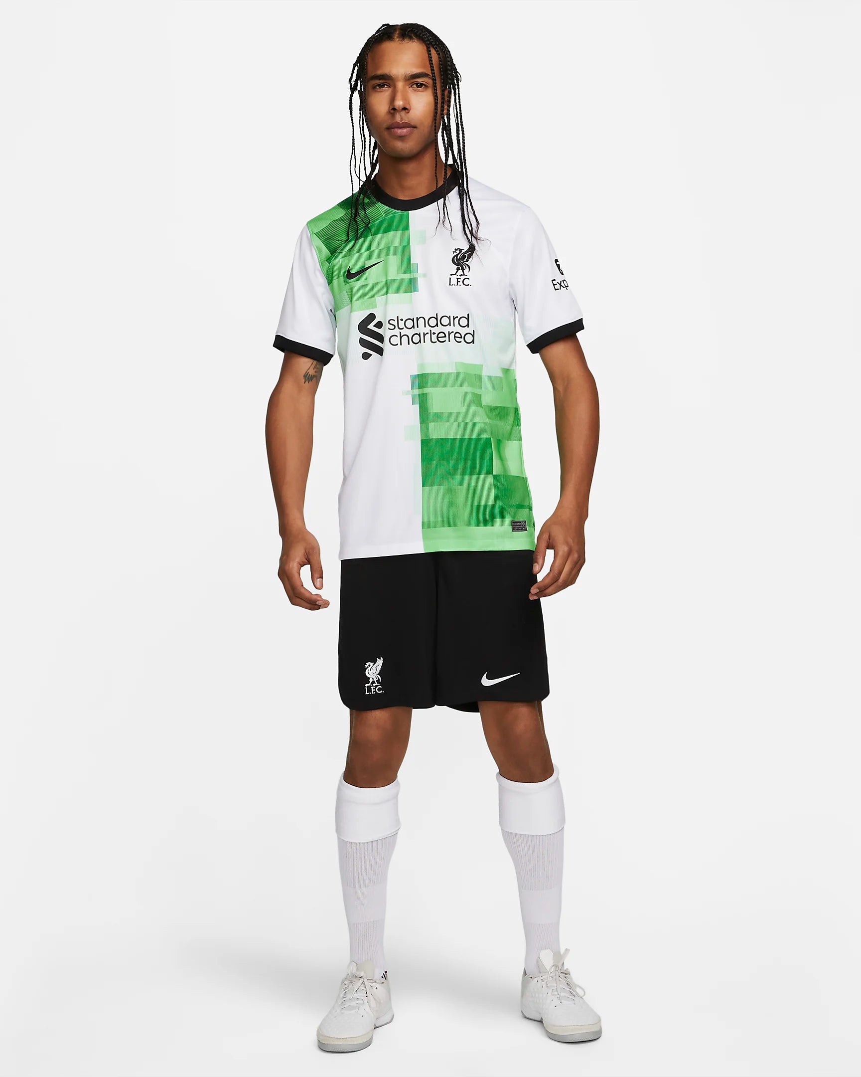 Maglia da trasferta del Liverpool - Bianco/Verde/Nero