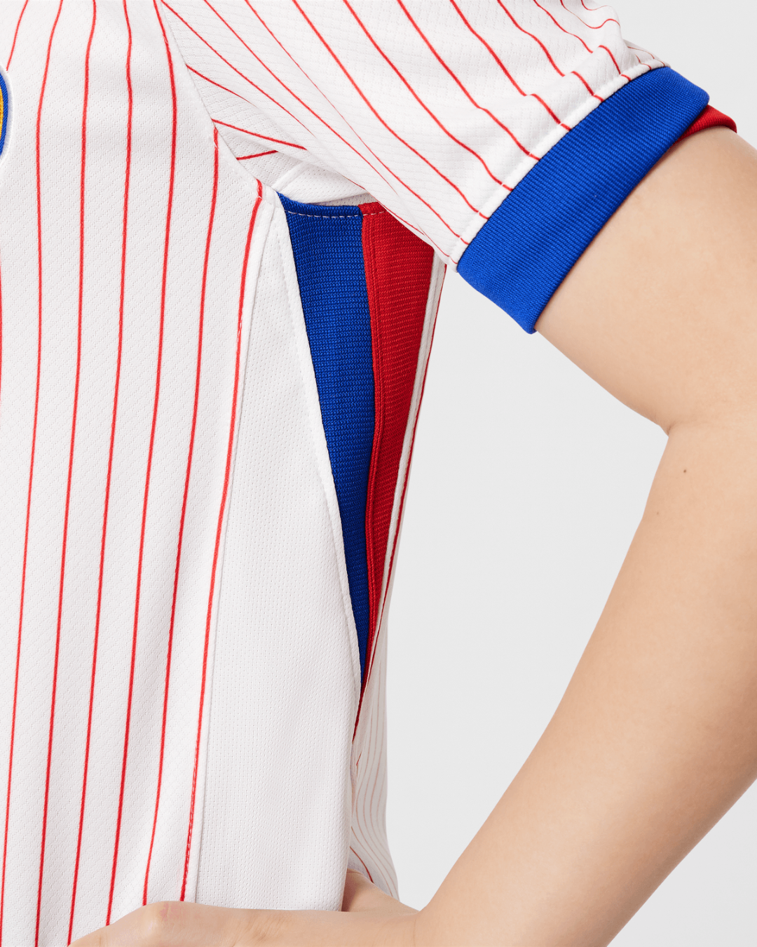 Maglia da trasferta della squadra francese juniores 2024 - Bianca/Blu/Rossa