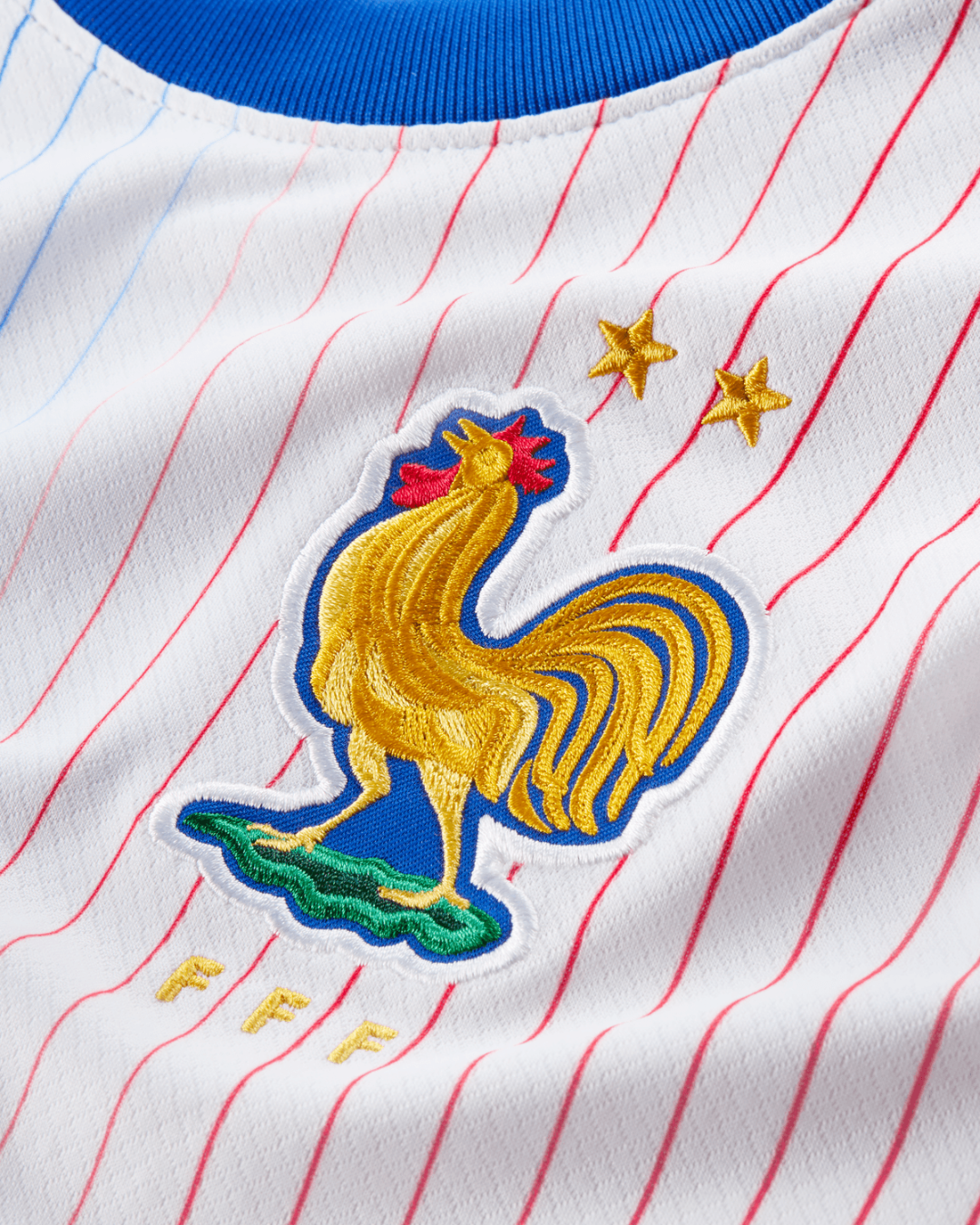 Maglia da trasferta della squadra francese juniores 2024 - Bianca/Blu/Rossa