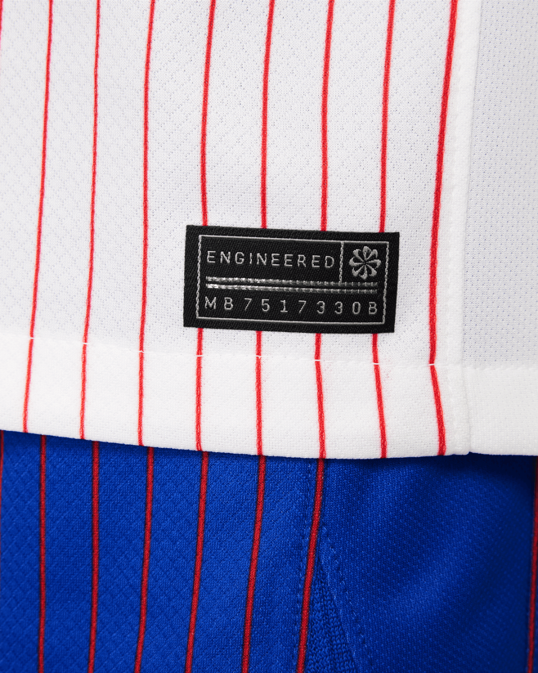 Maglia da trasferta della squadra francese juniores 2024 - Bianca/Blu/Rossa