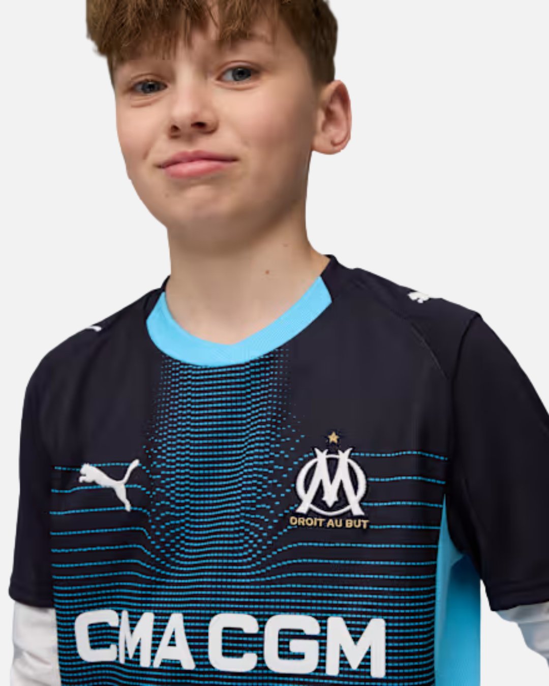 Maillot Extérieur OM 2025/2026 Junior - Bleu