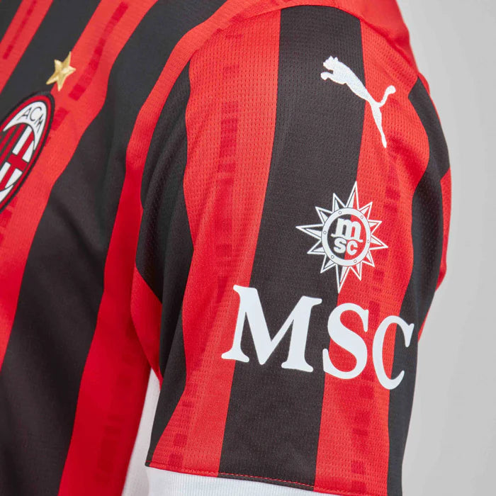 AC Milan Home Jersey 2024/2025 - Red/Black