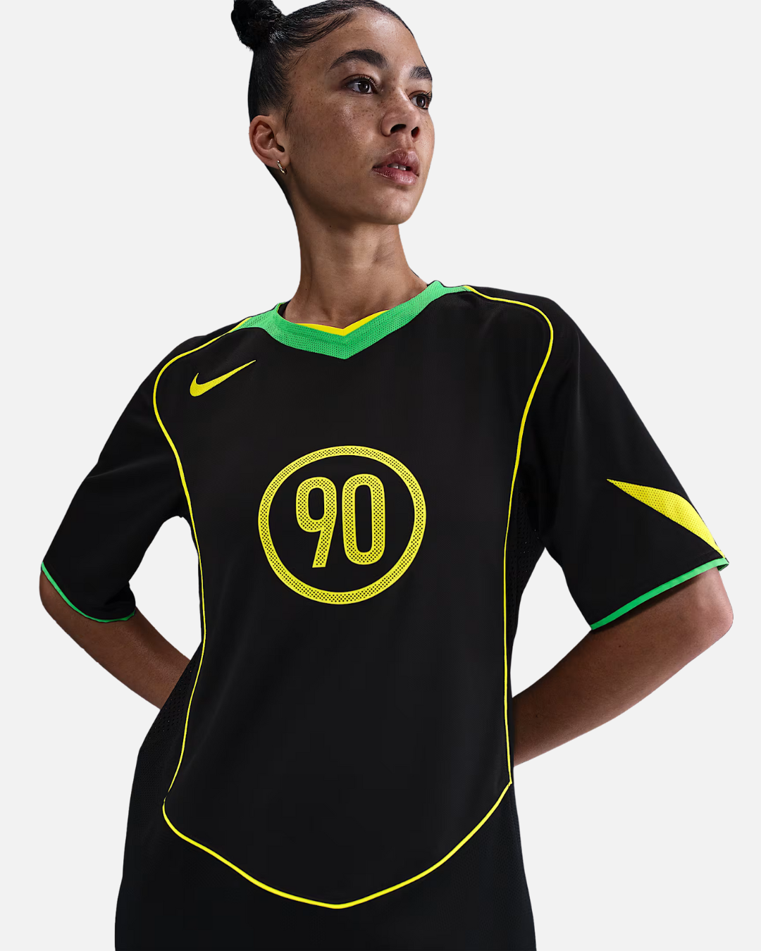 Nike Total 90 Jersey - Black/Yellow/Green