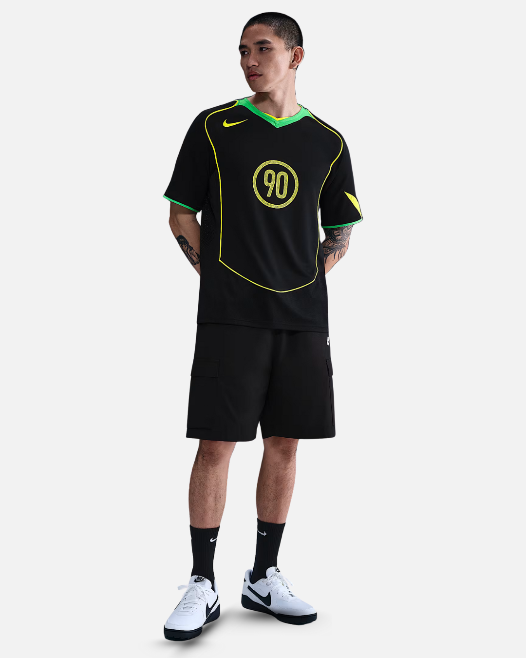 Nike Total 90 Jersey - Black/Yellow/Green