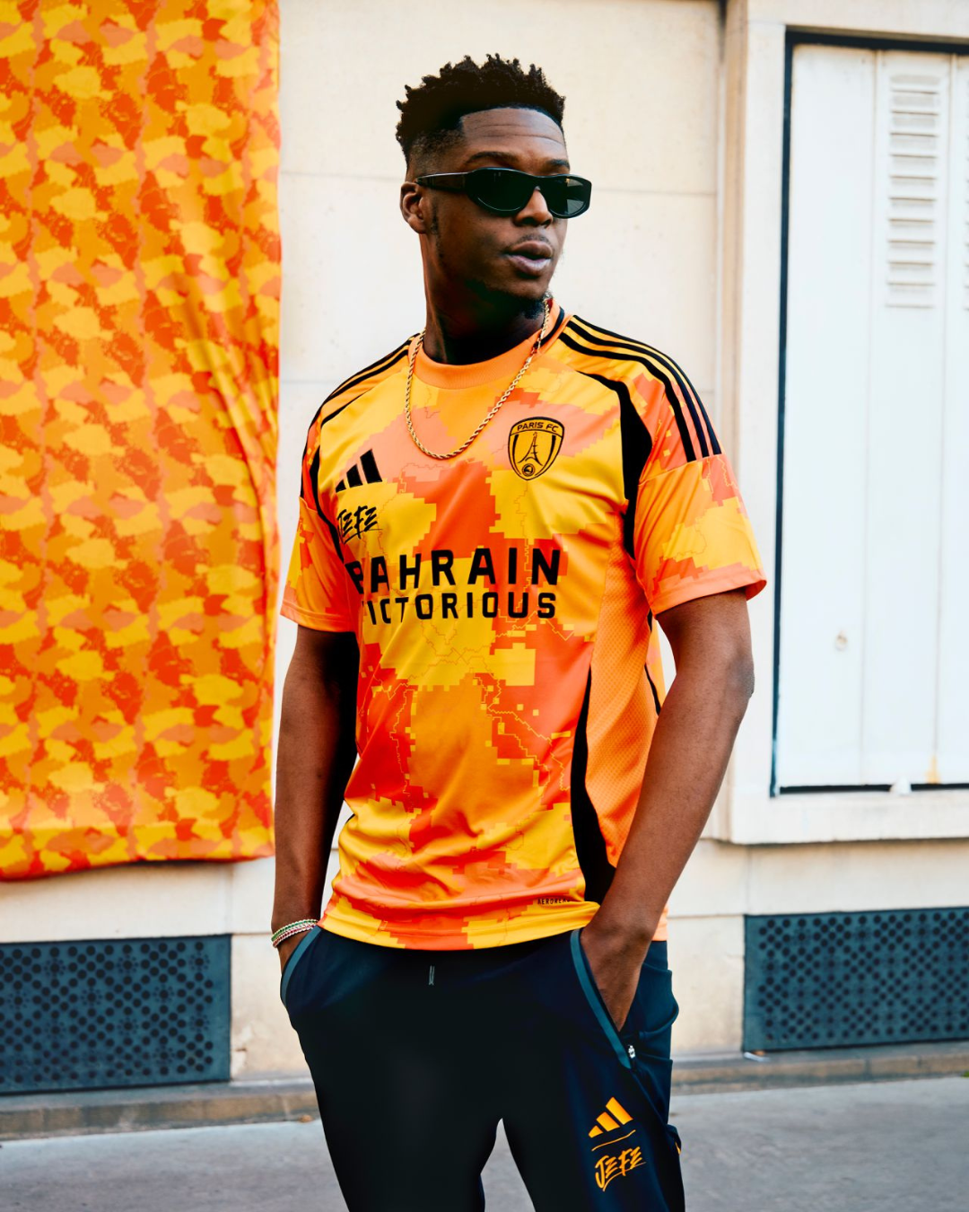 Maillot Paris FC x Jefe - Orange/Noir