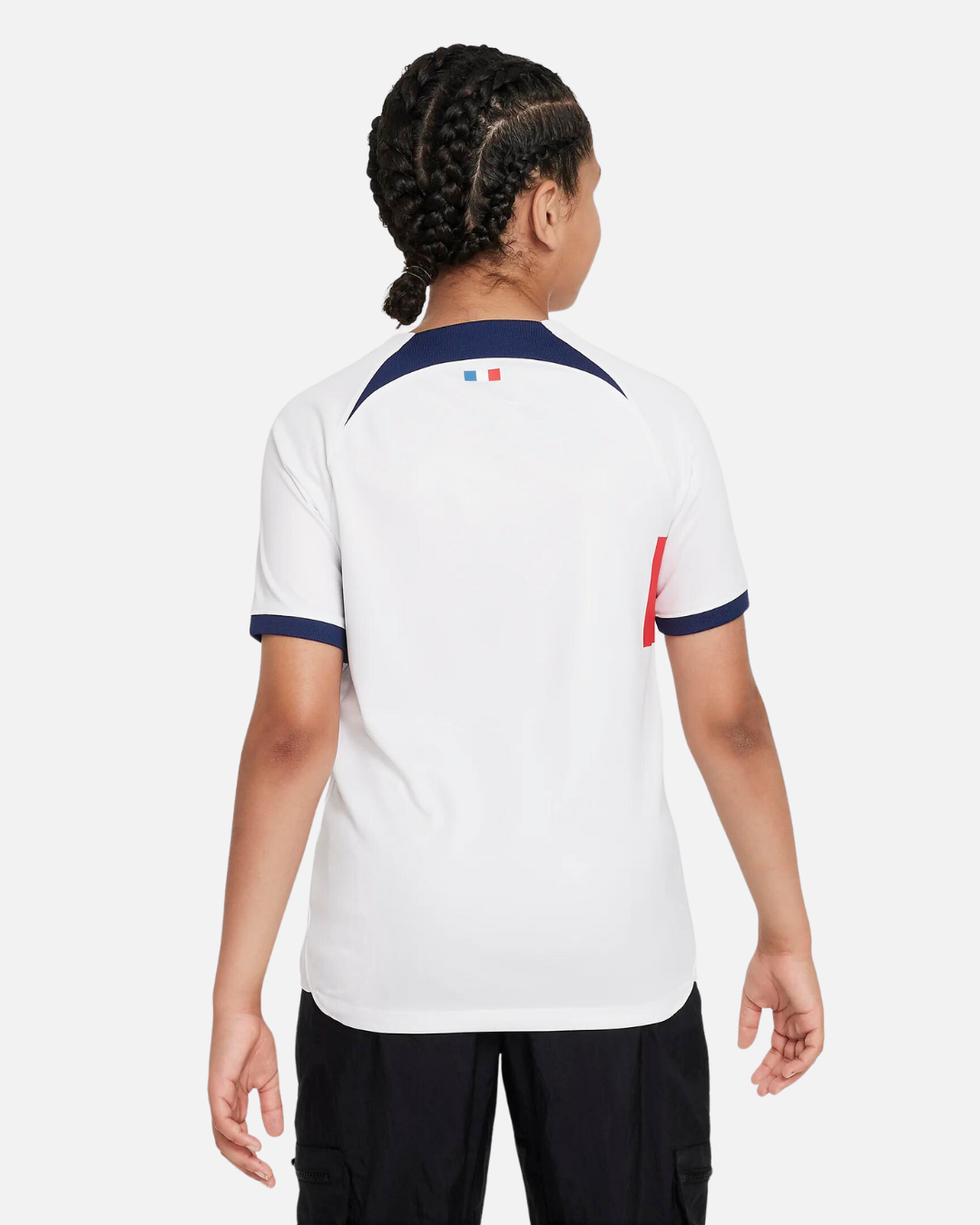 Maillot PSG Extérieur Junior 2023/2024 - Blanc/Bleu/Rouge