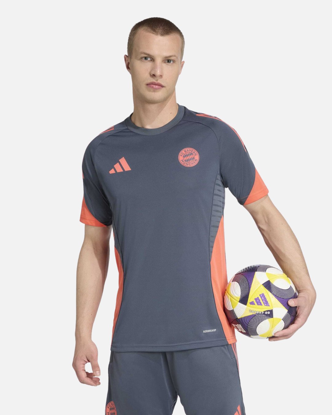 Maillot d'entraînement FC Bayern Munich 2025/2026 - Rouge/Gris - Footkorner - Footkorner