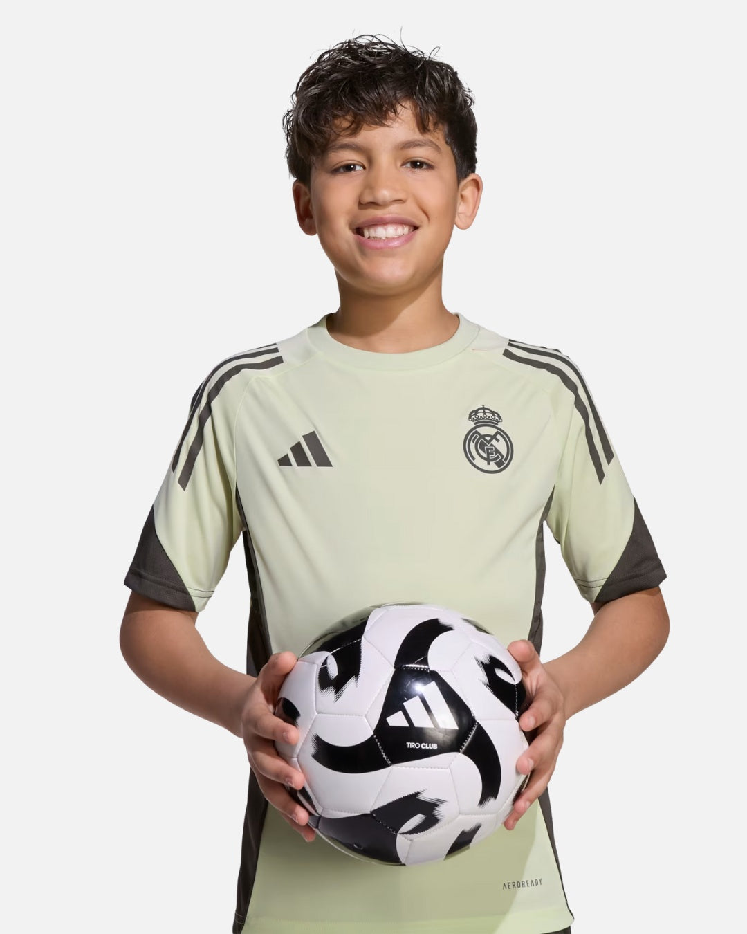 Maglia da allenamento junior Real Madrid Tiro 25 Competition - Verde/Cachi