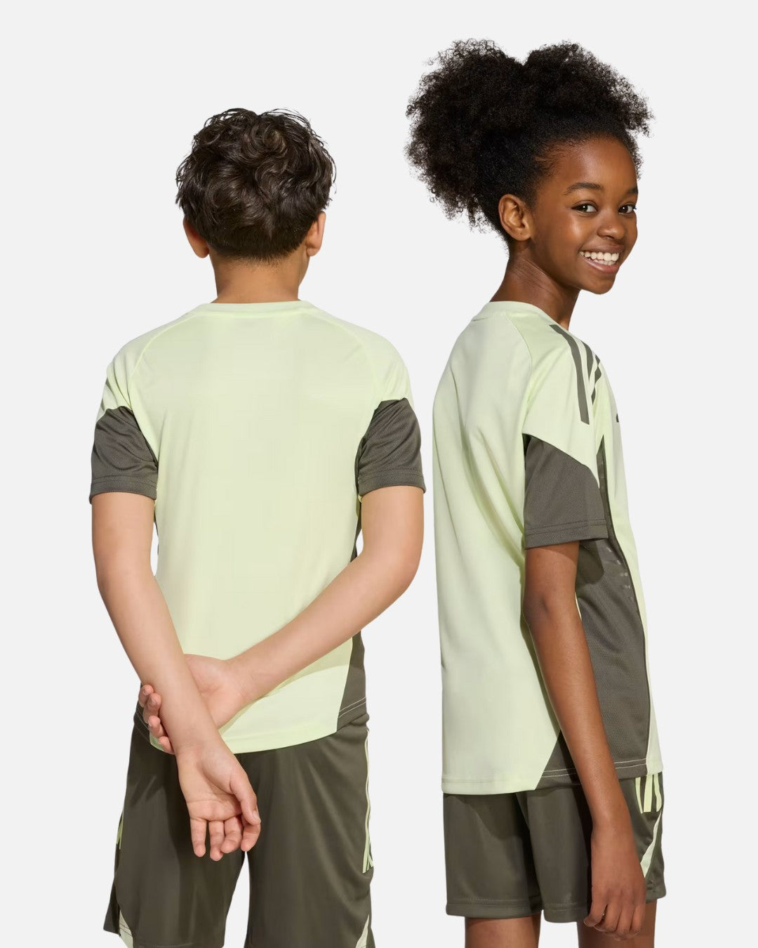 Maglia da allenamento junior Real Madrid Tiro 25 Competition - Verde/Cachi
